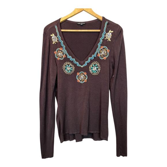 Womens Boho Bohemian Blouse Shirt Top Cottage Indie Fairy Festival Hippie - Picture 1 of 6